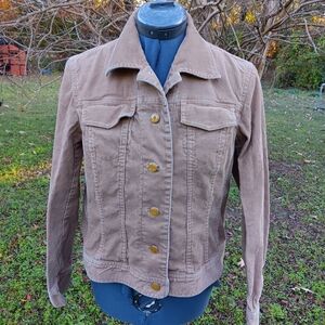 Talbots Petites Beige Corduroy Jacket 6P
